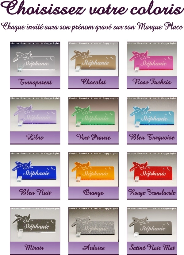 Nuancier Porte nom avion